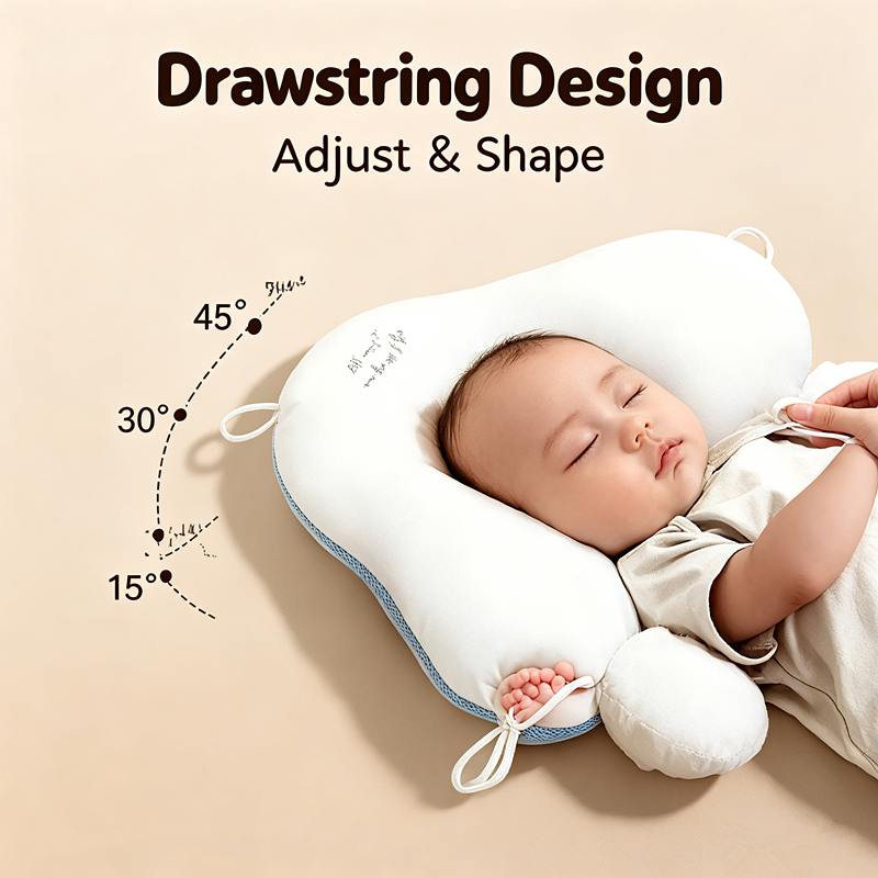Baby shaping pillow artifact, newborn baby hugging, soothing pillow sleeping, correcting head shape, preventing head deviation