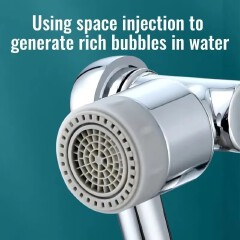1080 Rotatable Faucet Extender Sprayer Head 2 Modes Universal Bathroom Tap Extend Adapter Aerator