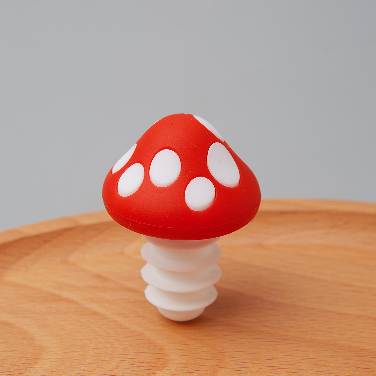 1Pc Mushroom Shaped Silicone Wine Bottle Stopper Holiday Leak Proof Cap for Glass Bottles Kitchen Gadget Sealing Lid