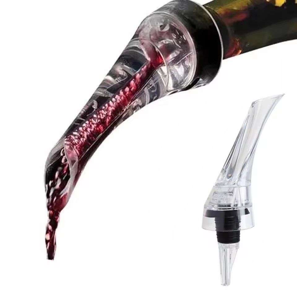 1pcs Magic Wine Decanter Wine Aerating Pourer Spout Decanter Wine Aerator Quick Aerating Pouring Tool Pump Portable Filter