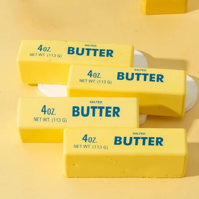 1PC Antistress Butter Stick Stress & Anxiety Relief Fidget Toys Slow Rising Squishy Squeeze Elastic Cheese Stick Prank Toys