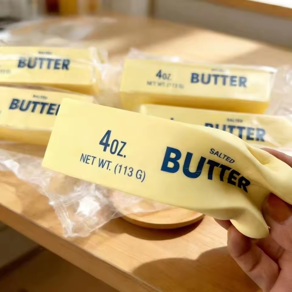 1PC Antistress Butter Stick Stress & Anxiety Relief Fidget Toys Slow Rising Squishy Squeeze Elastic Cheese Stick Prank Toys