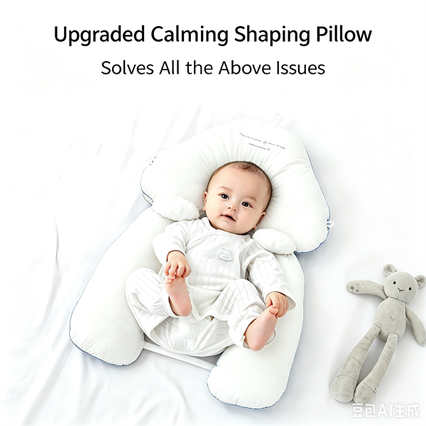 Baby shaping pillow artifact, newborn baby hugging, soothing pillow sleeping, correcting head shape, preventing head deviation