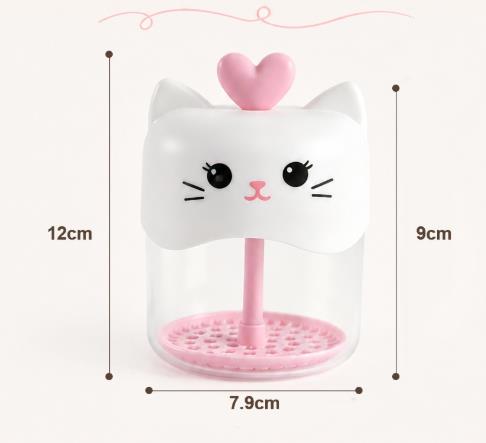 Cartoon Cat Foam Maker Portable Manual Cleansing Foam Maker Shampoo and Shower Gel Foam Maker Bubble Cup