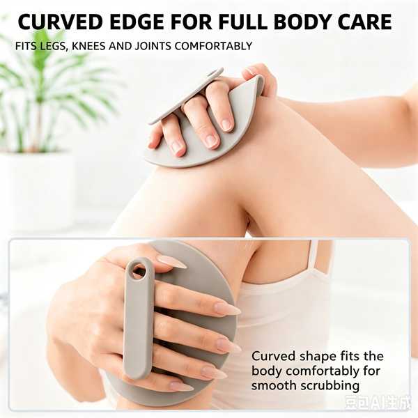 Japanese Silicone Bath Skin Rubbing Towel for Men and Women, Silicone Round Cake Powerful Mud Rubbing Tool