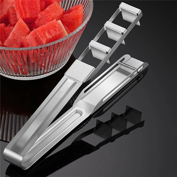 Watermelon Slicer Stainless Steel Watermelon Slicer Watermelon Cutter Fruit Slicer Stainless Steel Melon Dicer Tool for Camping