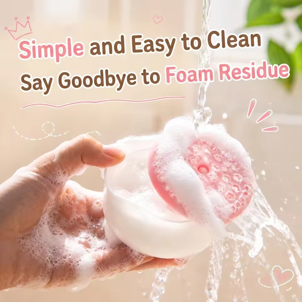 Cartoon Cat Foam Maker Portable Manual Cleansing Foam Maker Shampoo and Shower Gel Foam Maker Bubble Cup