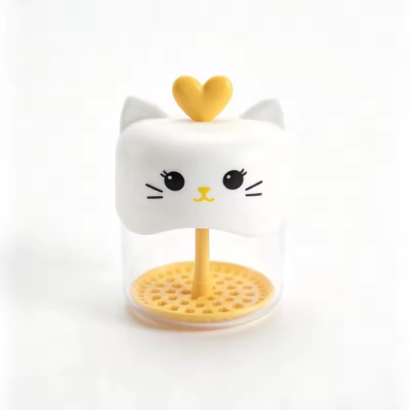 Cartoon Cat Foam Maker Portable Manual Cleansing Foam Maker Shampoo and Shower Gel Foam Maker Bubble Cup
