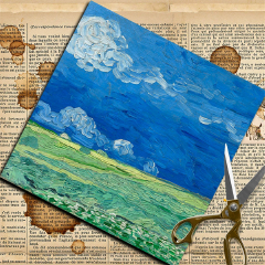 Craft Paper Van Gogh Landscape Painting Scrapbooking Material Background Paper