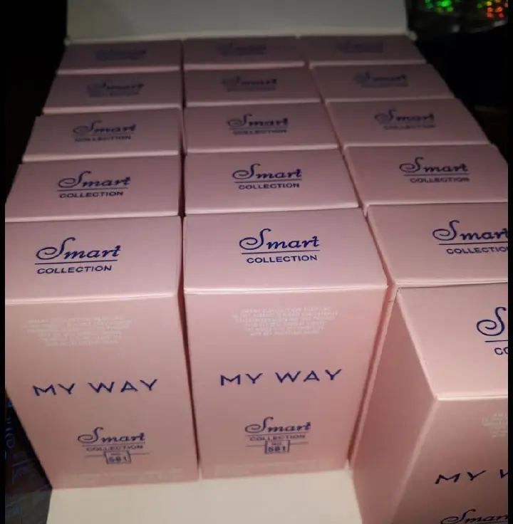*My Way No. 581 by Smart Collection* is a 15ml Eau de Parfum in a pink, curved glass bottle. A floral-fruity scent inspired by designer perfumes, it’s light, feminine, and fresh. Compact and affordabl