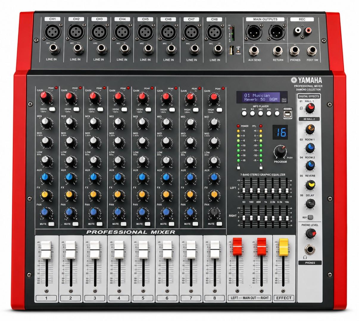 Yamaha POWERED MIXER 8 CHANNEL WITH USB/BT Anniversary Sale