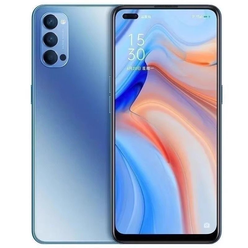 RefurbishedOPPO reno4 5G mobile phone 6.4-inch AMOLED display, 48-megapixel triple camera, 4020mAh battery Preceding: 32-megapixel + 2-megapixel dual camera system Unlock method: Facial recognition