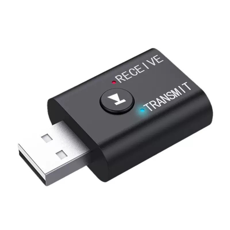 2 In1 USB Wireless Bluetooth Adapter 5.0 Transmitter Bluetooth for Computer TV Laptop Speaker Headset Adapter Bluetooth Receiver USB Music Dongle Adapter For Car Speaker PC