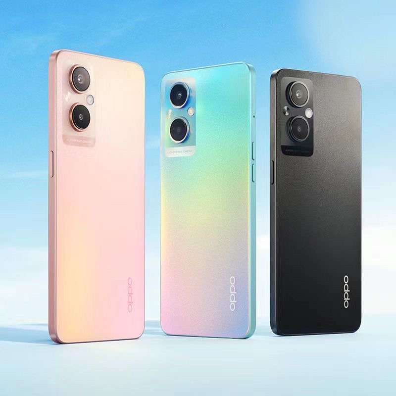 Refurbished OPPO A96 5G smartphone, 128GB/256GB storage, 6.43-inch display, 48MP main camera, 4500mAh battery. Unlock methods: Face recognition