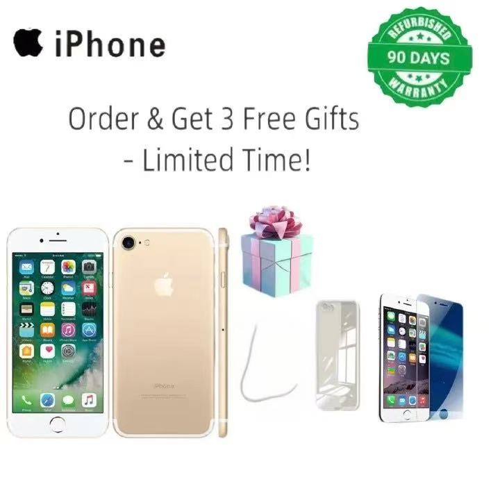 Refurbished smartphone iphone 7 128GB+2GB 12M+7MP 4.7 inch256G/128G/32G apple with fingerprint iphone7