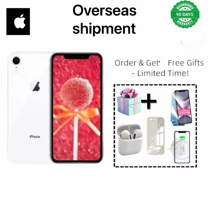 Refurbished Apple iPhone XR 128GB + 3GB RAM, 12MP Camera, 6.1-inch Unlocked Version, Dual nano-SIM, 2G/3G/4G/LTE, 12MP Rear + 7MP Front Cameras, A12 Bionic Processor, Face ID System