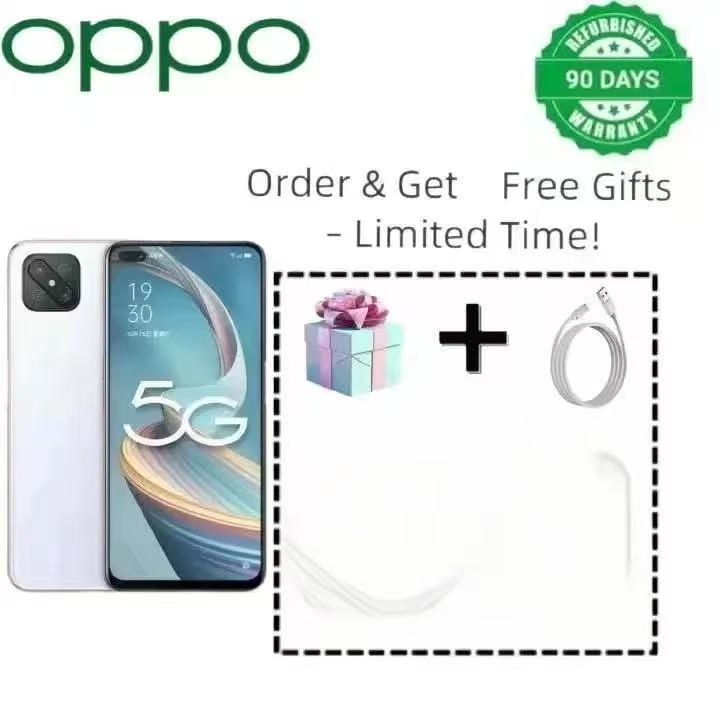 RefurbishedThe OPPO A92S is a 5G smartphone released in 2020, equipped with the MediaTek Dimensity 800 processor. It features a 120Hz high refresh rate display and a four-camera system as its core sel