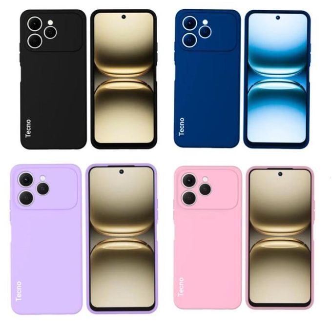 Tecno Spark 40 Cover Original Silicone High Protection Premium Luxury Phone Case/ Back cover