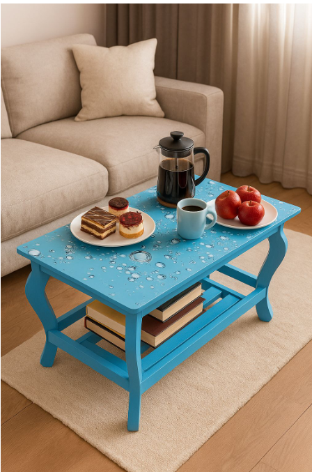 [Superior Quality] Small New Design Modern stylish rectangular design coffee table with storage for living room, fashionable appealing finish as picture multiple colours