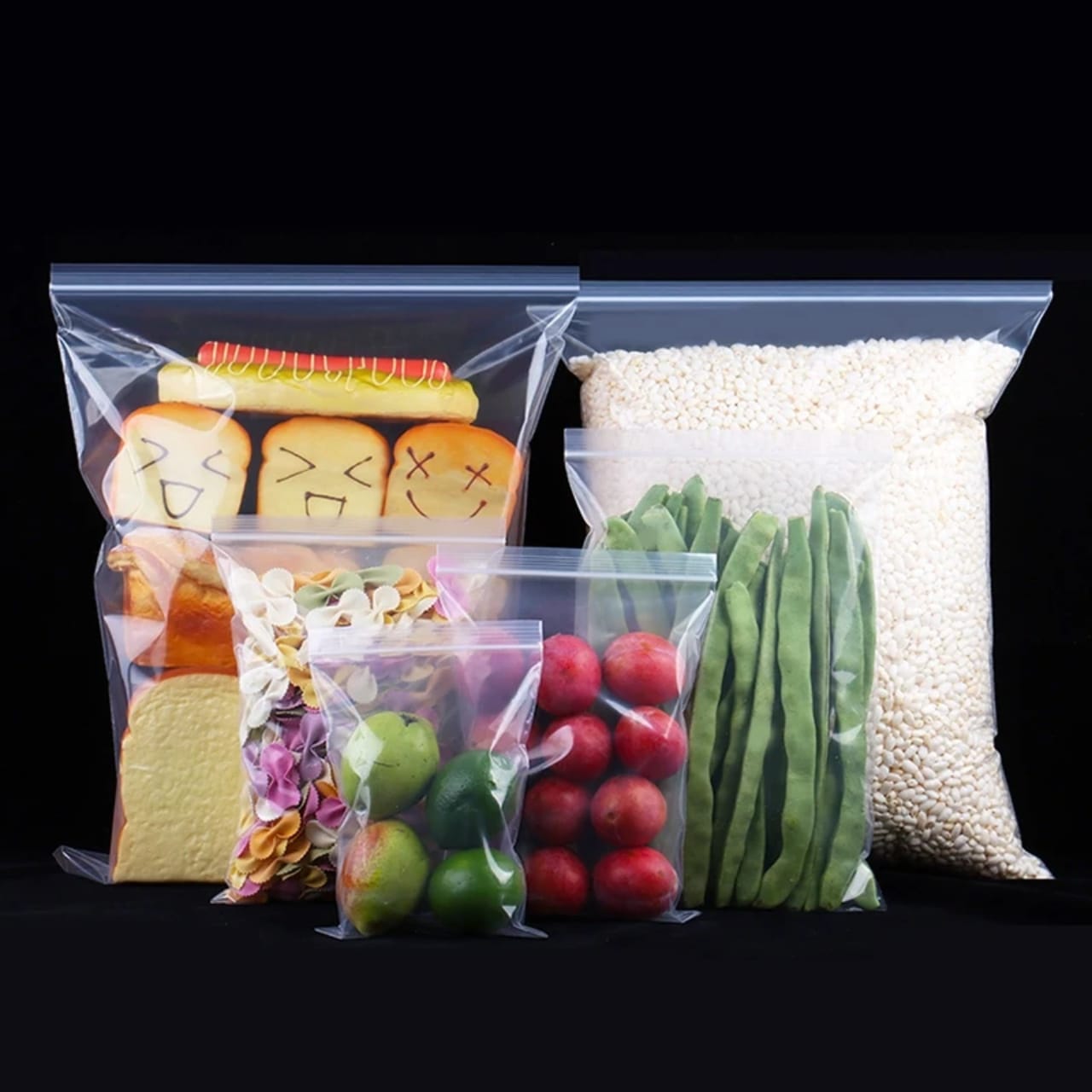 25PCS High Quality Heavy Duty Reusable Ziplock Storage Bags - Leak Resistant Food Storage Bags for Freezer, Fridge, Snacks, Meal Prep, Travel & Kitchen Organization