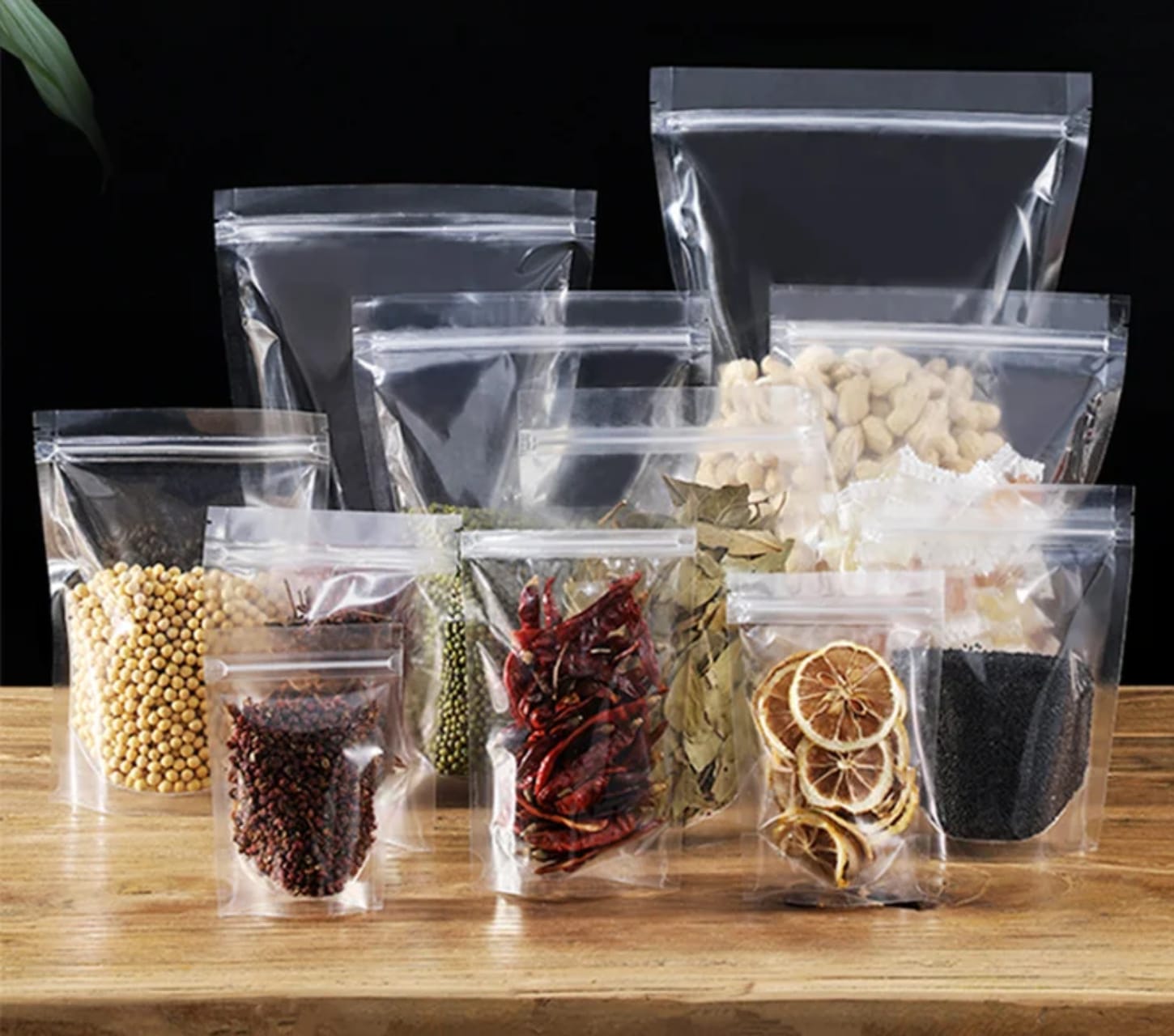 25PCS High Quality Heavy Duty Reusable Ziplock Storage Bags - Leak Resistant Food Storage Bags for Freezer, Fridge, Snacks, Meal Prep, Travel & Kitchen Organization