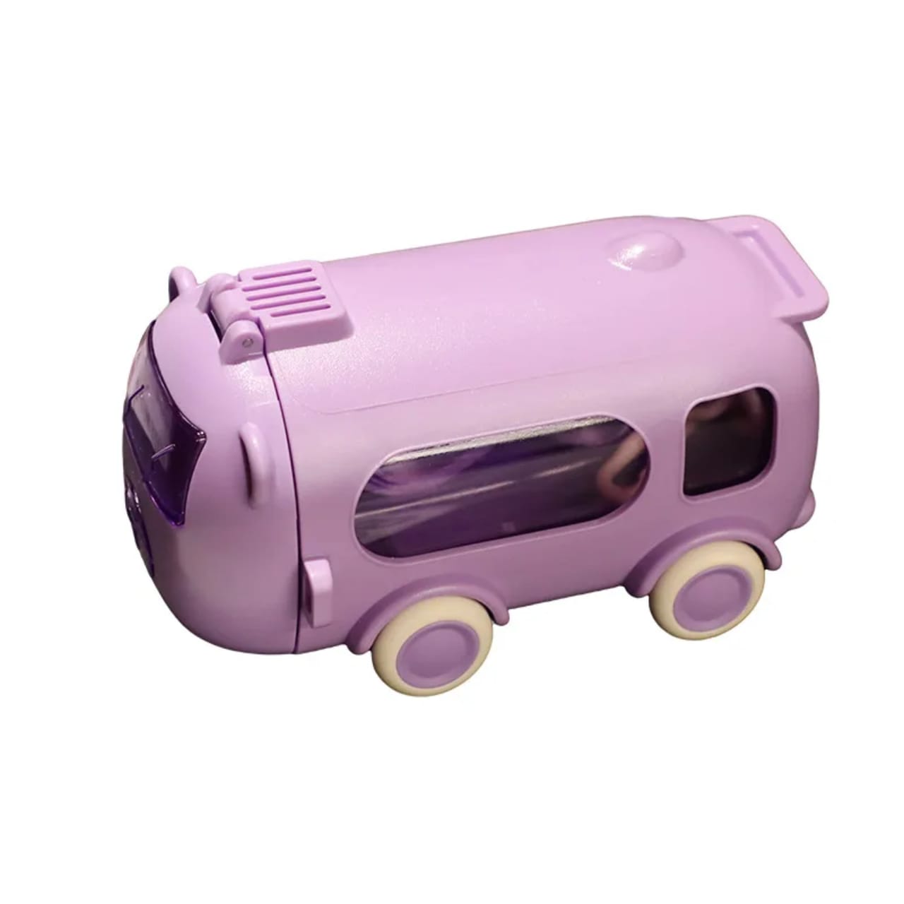 High Quality 2 in 1 Kids Toy Bus Water Bottle - Leak Resistant Sipper Bottle with Interactive Toy Design, Shoulder Strap & Easy Carry for School, Travel & Outdoor Use