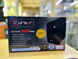 Cursor 700VA UPS Backup Power Supply – AVR Voltage Protection, Auto Restart, Fast Charging, Surge Protection for PC & Router
