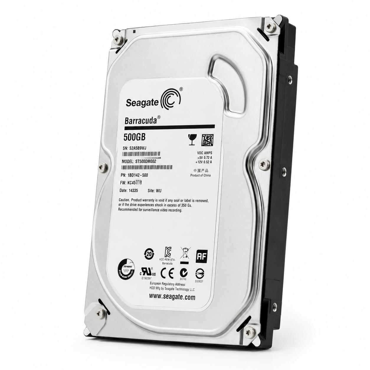 Seagate SkyHawk 500GB Surveillance Hard Drive | 3.5" SATA CCTV HDD for DVR & NVR Security Systems
