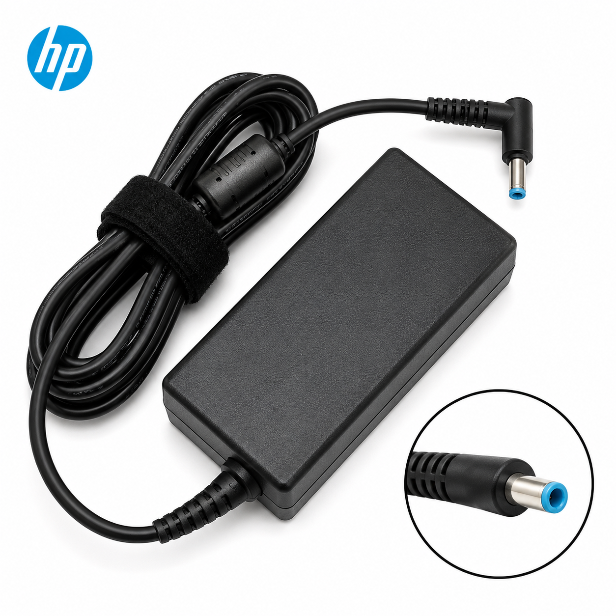 HP Blue Pin Laptop Charger – 65W Smart AC Power Adapter