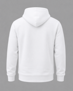 KINGS COLLECTION White Plain Hoodie – Premium Unisex Fleece Pullover Sweatshirt with Kangaroo Pocket