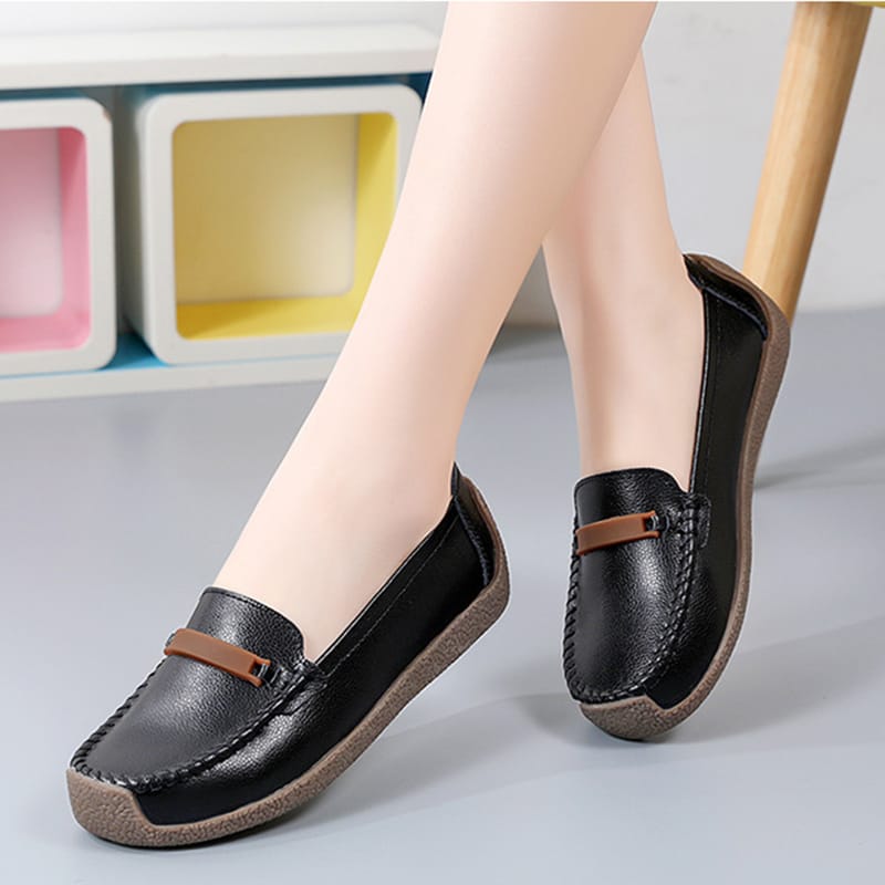⚡️Loafers LADIES ORIGINAL FLATS🥾WOMENS CLASSIC LEATHER FLATS BEST IN LONG WALKING AND LIGHT ACTIVITIES🥰😍high quality ladies/women water proof flats dancing shoes👟very cute as pictured/classy🔥🥰😍