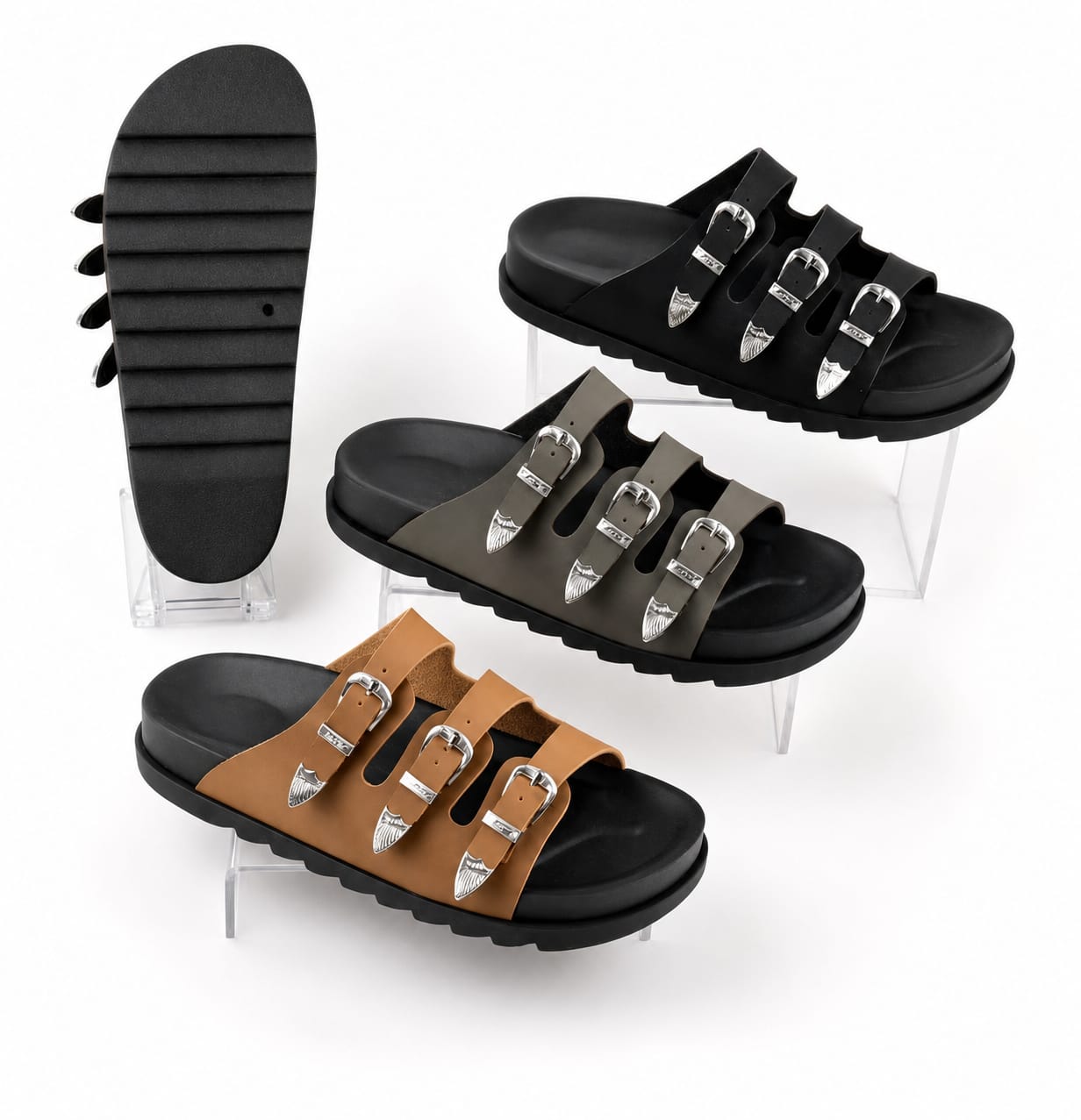 ⚡PROMOTION🔥MENS SUMMER SHOES⚡ High Quality leather summer sandals ⚡all time wearing fashioned MEN classic open toe shoes❤‍🔥wash and wear sandals🔥Easy brown / black and very cute as in picture🥰