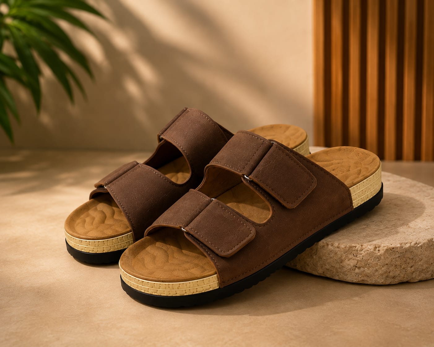 ⚡PROMOTION🔥MENS SUMMER SHOES⚡ High Quality leather summer sandals ⚡all time wearing fashioned MEN classic open toe shoes❤‍🔥wash and wear sandals🔥Easy brown / black and very cute as in picture🥰