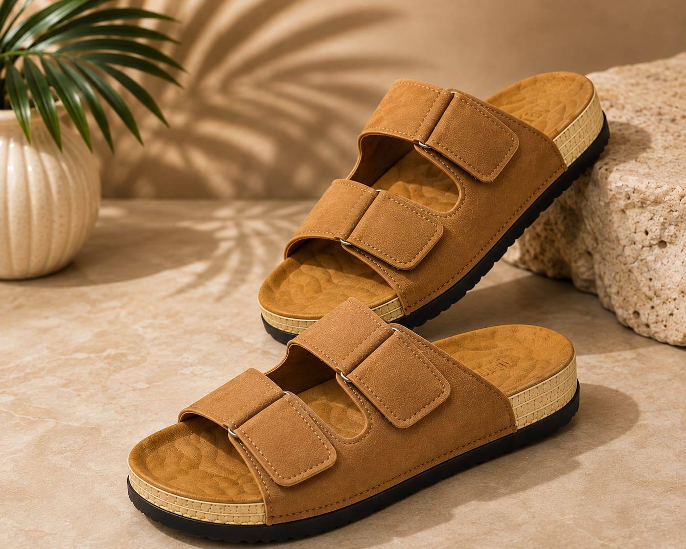 ⚡PROMOTION🔥MENS SUMMER SHOES⚡ High Quality leather summer sandals ⚡all time wearing fashioned MEN classic open toe shoes❤‍🔥wash and wear sandals🔥Easy brown / black and very cute as in picture🥰