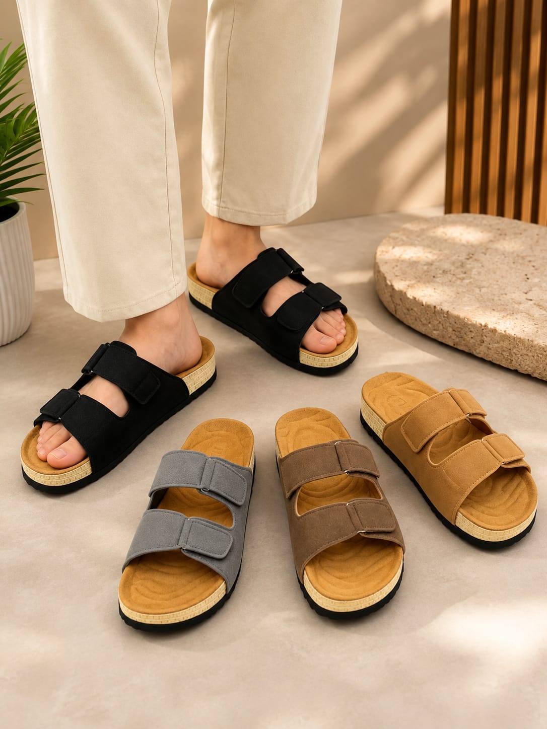 ⚡PROMOTION🔥MENS SUMMER SHOES⚡ High Quality leather summer sandals ⚡all time wearing fashioned MEN classic open toe shoes❤‍🔥wash and wear sandals🔥Easy brown / black and very cute as in picture🥰