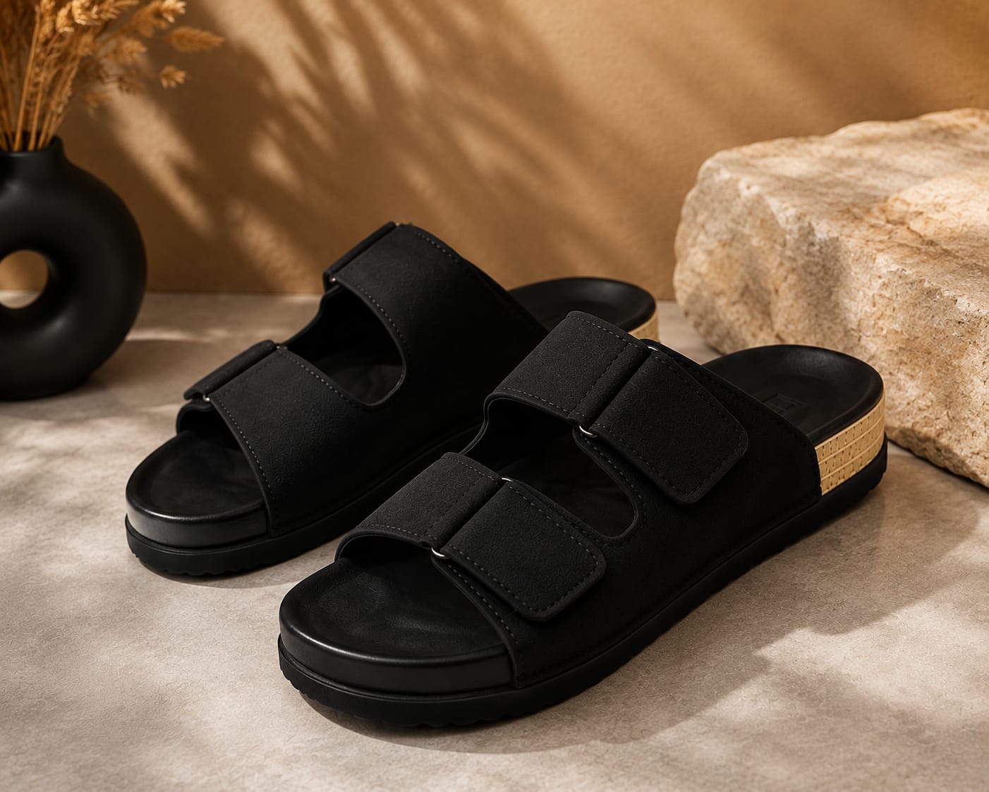 ⚡PROMOTION🔥MENS SUMMER SHOES⚡ High Quality leather summer sandals ⚡all time wearing fashioned MEN classic open toe shoes❤‍🔥wash and wear sandals🔥Easy brown / black and very cute as in picture🥰