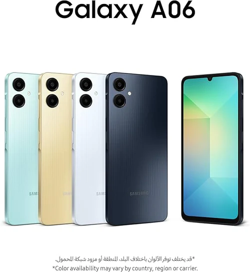 LIMITED OFFER!! Samsung Galaxy A06: | 6.7-Inch IPS LCD Display | 4GB RAM+64GB Storage | 5000mAh Battery | 50MP Rear & 8MP Selfie Camera | Android 14 | Dual SIM+WiFi | Bluetooth | - Tablets