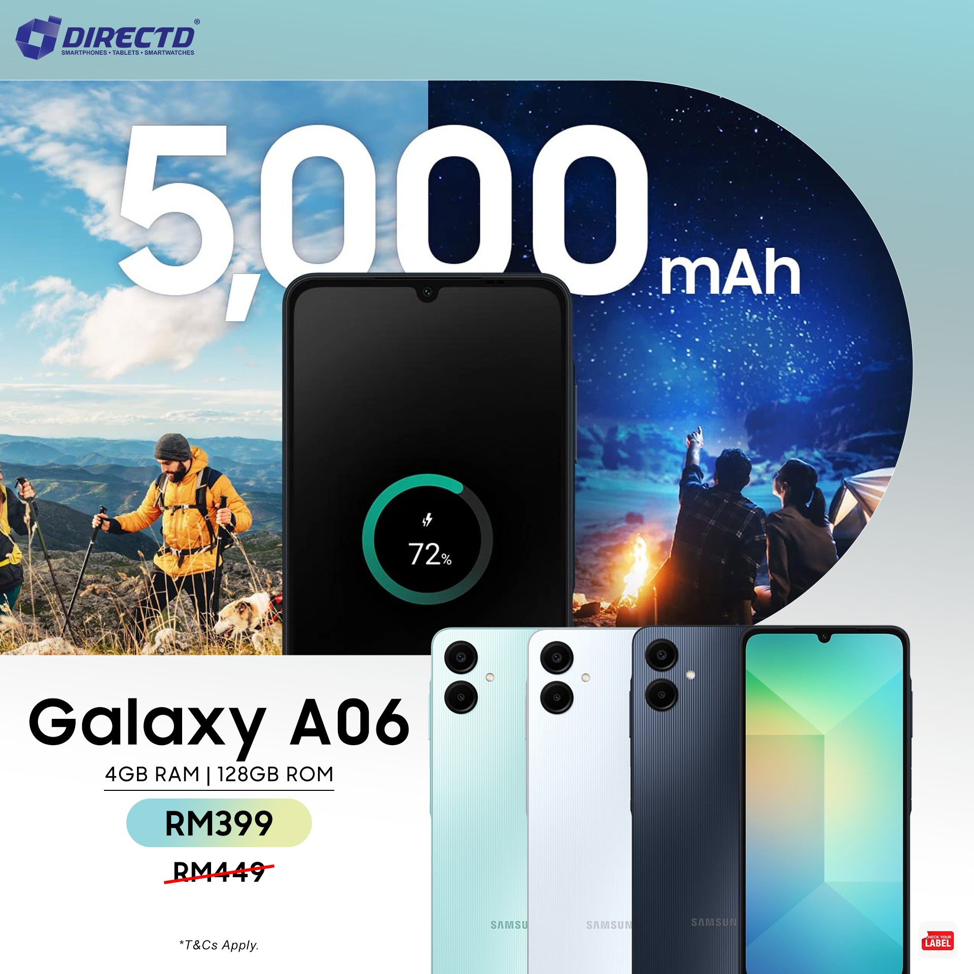 LIMITED OFFER!! Samsung Galaxy A06: | 6.7-Inch IPS LCD Display | 4GB RAM+64GB Storage | 5000mAh Battery | 50MP Rear & 8MP Selfie Camera | Android 14 | Dual SIM+WiFi | Bluetooth | - Tablets