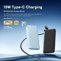 AMAZING DEALS!! oraimo PowerFlow L1 Power Bank (OPB-1103): 100000mAh | 15W Fast Charging | 2 USB-A Outputs | Type-C Input/Output | 3-Device Charging |Oraimo 10000mah  | PowerBanks