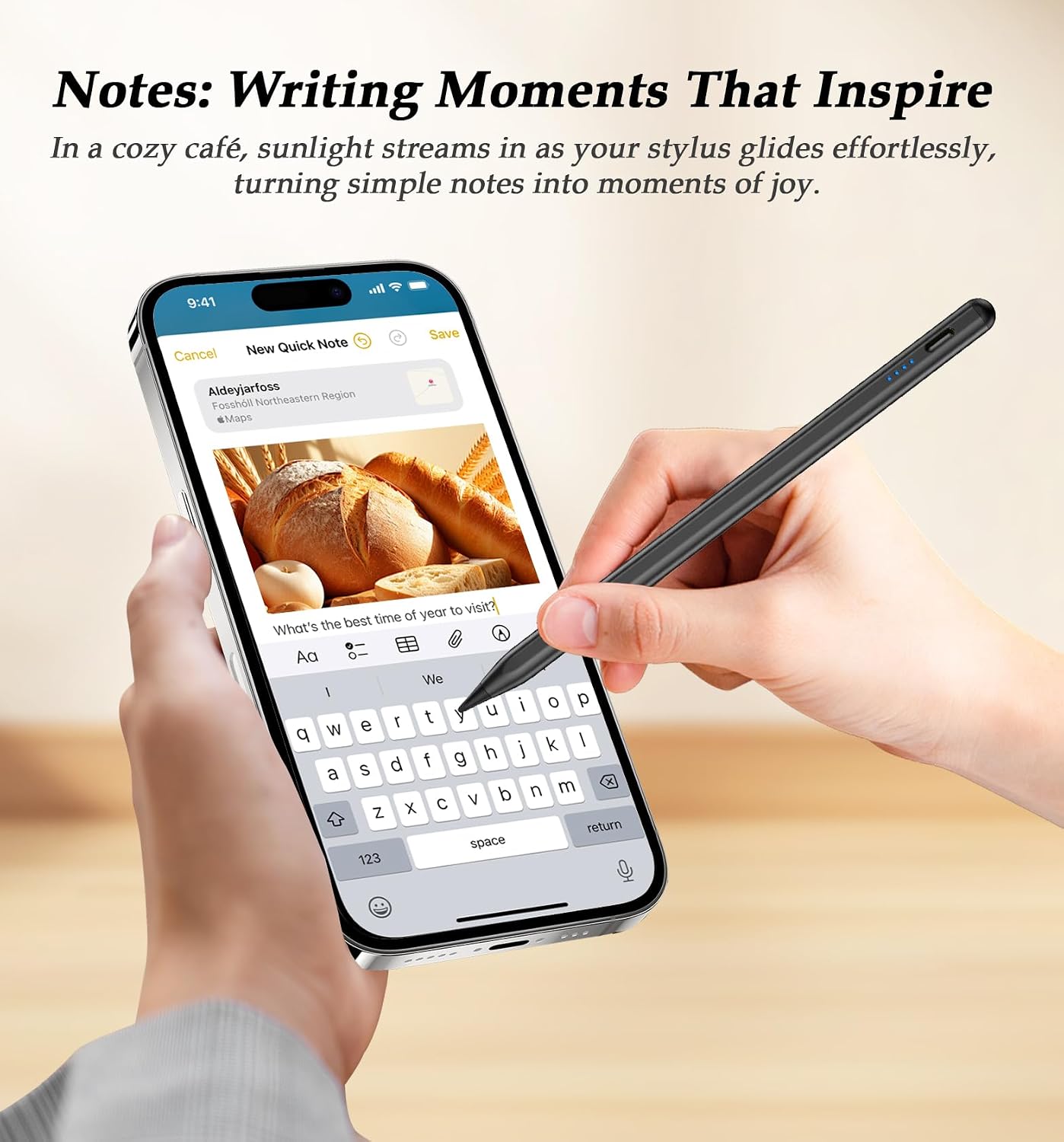 AMAZING OFFER!! AYNSRTN Universal Stylus Pen: Android/iOS Compatibility | 8-Hr Long Battery Life | Fast Charging | Auto Power-Off Protection | LED Indicators | Lightweight | Stylus Pens