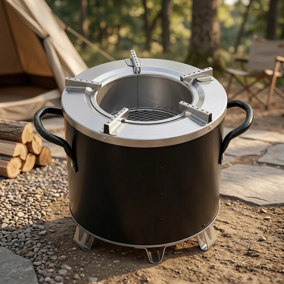 AMAZING OFFERS!! BURN Jikokoa Charcoal Stove: Durable Metal Body | Heat Insulation | Ergonomic Handles | Anti-slip Feet | Removable Ash Drawer | Stoves