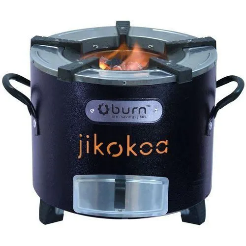AMAZING OFFERS!! BURN Jikokoa Charcoal Stove: Durable Metal Body | Heat Insulation | Ergonomic Handles | Anti-slip Feet | Removable Ash Drawer | Stoves