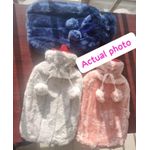 2L Luxury Soft Faux Fur Hot Water Bottle Bag For Heat Therapy/Pain Relief