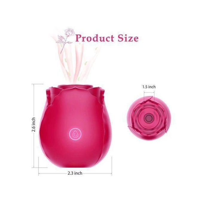 Rose Sex Toy Sucking Vibrator - Women Sex Toys Rose Adult Toy Vibrators, Female Sex Toy For Couples Dildo Suction Vibrator For Nipples Clitoral Adult Sex Toys view 3