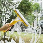 3 in 1 Window Cleaning Tool Brush,Multifunctional Window Glass Cleaning Brush,Double Sided Water Spray Squeegee for Cleaning Shower Doors,Mirrors,Windows,Etc