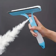 3 in 1 Window Cleaning Tool Brush,Multifunctional Window Glass Cleaning Brush,Double Sided Water Spray Squeegee for Cleaning Shower Doors,Mirrors,Windows,Etc
