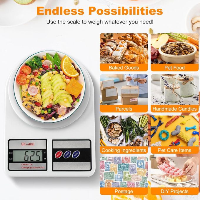 Digital Food Scale 10kg/1g, High-Precision Kitchen Scale for Cooking Baking Meal Prep, Accurate LCD Display, Waterproof ABS Design
Flash Sales
