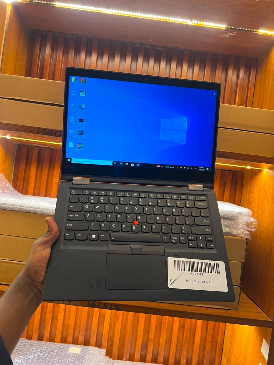 Lenovo Thinkpad X13 Yoga x360 core i5 16GB RAM 256GB SSD 10th generation Quad core 13.3 Inches FHD Touch windows 11 pro, HD Camera, HDMI, USB Type C, Stylus Pen convertible 2 in 1 Refurbished laptop