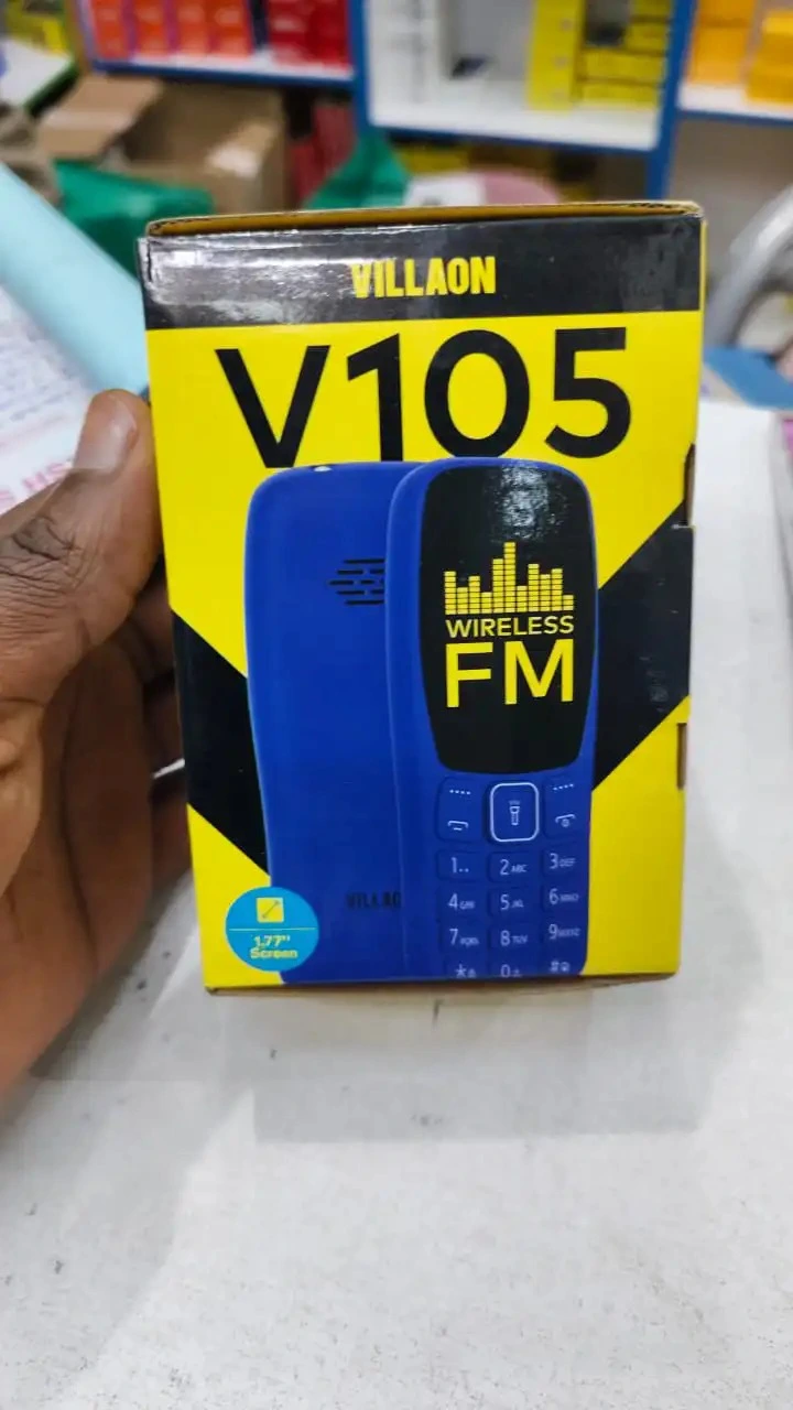 [NEW ARRIVALS!!]VILLAON V105 ,1.77 INCH DISPLAY ,1000mAh BATTERY KATULULU/KABAMBE/MULIKA MWIZI PHONE , without camera, WITH TORCH, WIRELESS FM RADIO, FACEBOOK Dual sim -FEATURED PHONE