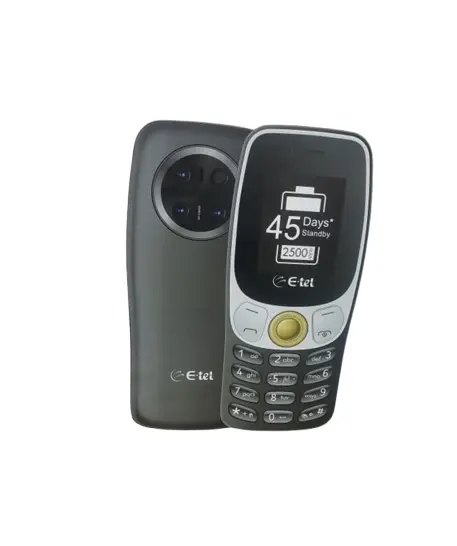 ETEL E18 SCREEN 1.77’’ REAR CAMERA BRIGHT TORCH FM RADIO VERY BIG BATTERY 2500MAH FACEBOOK VIBRATION 1000 PHONE BOOK NEW ARRIVAL KABAMBE KATULULU MULIKA MWIZI BUTTON MOBILE PHONE